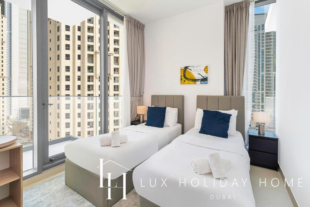 Lux Contemporary Suite With Full Marina View 6 Dubaï Extérieur photo